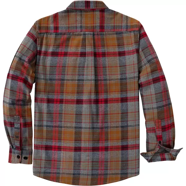 Dubinik®Mens Flannel Shirts Long Sleeve Flannel Shirt for Men Warm Casual Soft Cotton Button Down Plaid Mens Flannel Shirt