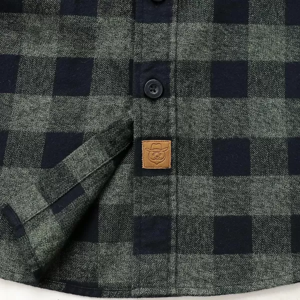 Dubinik®Mens Flannel Shirts Long Sleeve Flannel Shirt for Men Warm Casual Soft Cotton Button Down Plaid Mens Flannel Shirt