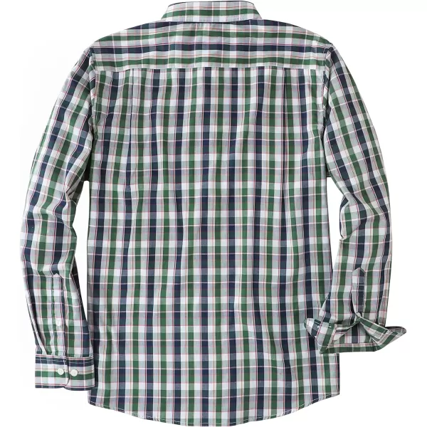 Dubinik®Mens Shirts Long Sleeve Shirts for Men Casual Button Down Vintage Plaid Pocket Soft Mens Button Up Shirts Long Sleeve