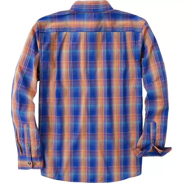 Dubinik®Mens Shirts Long Sleeve Shirts for Men Casual Button Down Vintage Plaid Pocket Soft Mens Button Up Shirts Long Sleeve