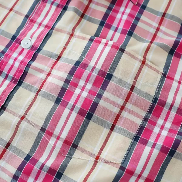 Dubinik®Mens Shirts Long Sleeve Shirts for Men Casual Button Down Vintage Plaid Pocket Soft Mens Button Up Shirts Long Sleeve