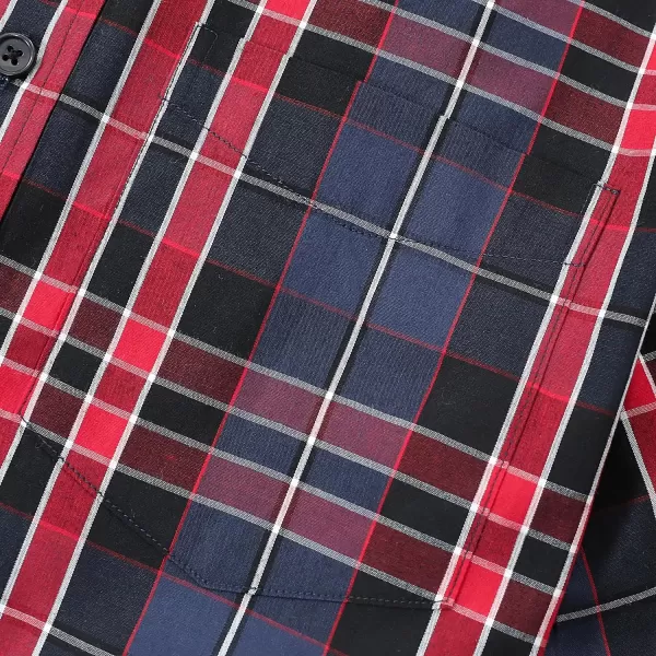 Dubinik®Mens Shirts Long Sleeve Shirts for Men Casual Button Down Vintage Plaid Pocket Soft Mens Button Up Shirts Long Sleeve