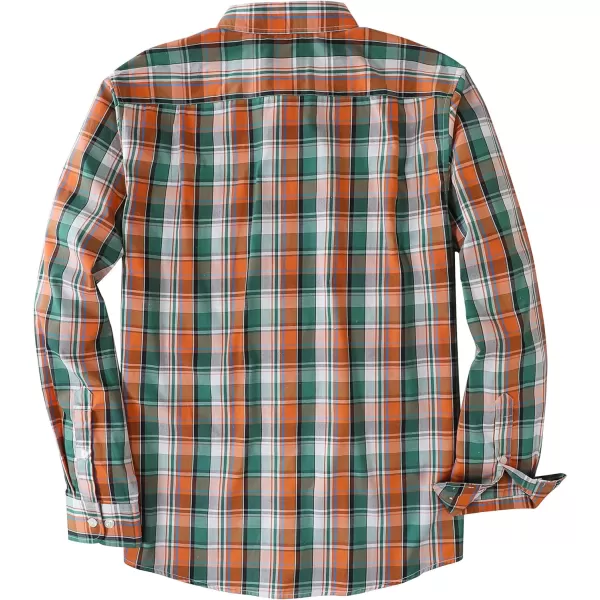 Dubinik®Mens Shirts Long Sleeve Shirts for Men Casual Button Down Vintage Plaid Pocket Soft Mens Button Up Shirts Long Sleeve