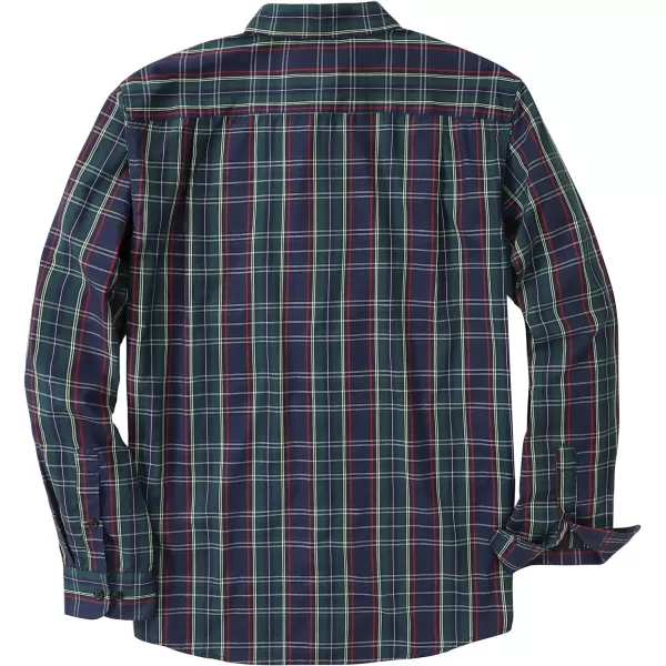 Dubinik®Mens Shirts Long Sleeve Shirts for Men Casual Button Down Vintage Plaid Pocket Soft Mens Button Up Shirts Long Sleeve