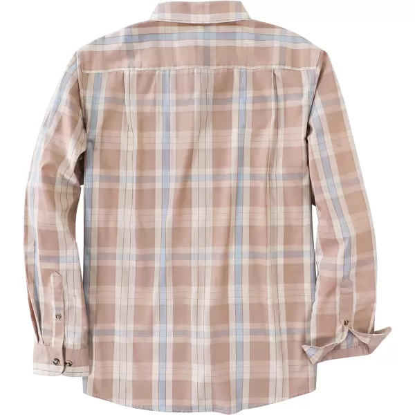 Dubinik®Mens Shirts Long Sleeve Shirts for Men Casual Button Down Vintage Plaid Pocket Soft Mens Button Up Shirts Long Sleeve