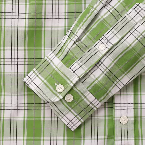 Dubinik®Mens Shirts Long Sleeve Shirts for Men Casual Button Down Vintage Plaid Pocket Soft Mens Button Up Shirts Long Sleeve
