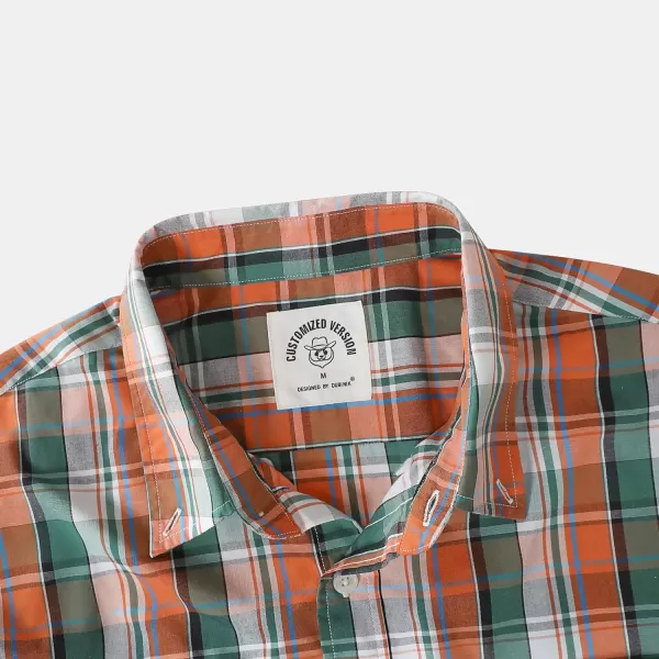 Dubinik®Mens Shirts Long Sleeve Shirts for Men Casual Button Down Vintage Plaid Pocket Soft Mens Button Up Shirts Long Sleeve