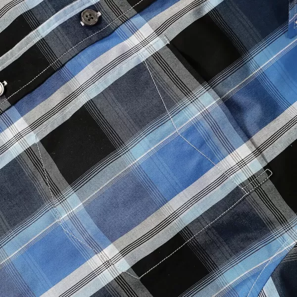 Dubinik®Mens Shirts Long Sleeve Shirts for Men Casual Button Down Vintage Plaid Pocket Soft Mens Button Up Shirts Long Sleeve