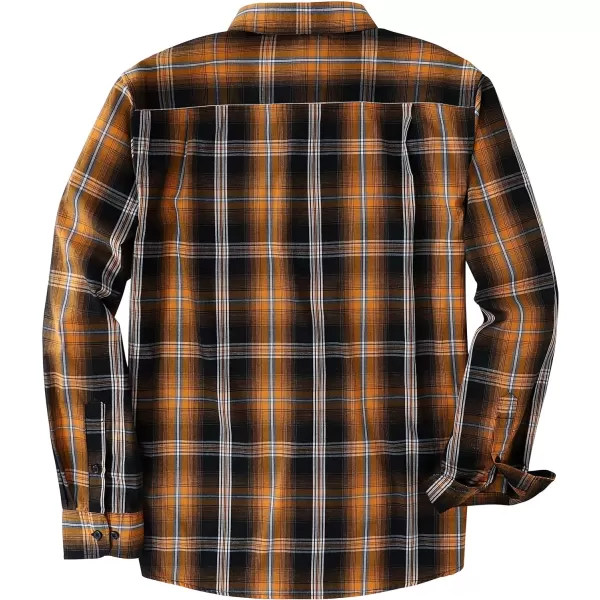 Dubinik®Mens Shirts Long Sleeve Shirts for Men Casual Button Down Vintage Plaid Pocket Soft Mens Button Up Shirts Long Sleeve