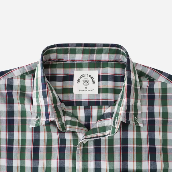 Dubinik®Mens Shirts Long Sleeve Shirts for Men Casual Button Down Vintage Plaid Pocket Soft Mens Button Up Shirts Long Sleeve
