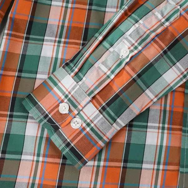 Dubinik®Mens Shirts Long Sleeve Shirts for Men Casual Button Down Vintage Plaid Pocket Soft Mens Button Up Shirts Long Sleeve
