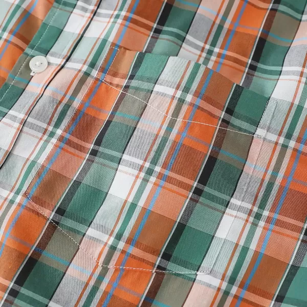Dubinik®Mens Shirts Long Sleeve Shirts for Men Casual Button Down Vintage Plaid Pocket Soft Mens Button Up Shirts Long Sleeve
