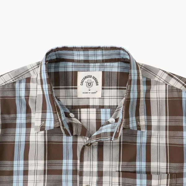 Dubinik®Mens Shirts Long Sleeve Shirts for Men Casual Button Down Vintage Plaid Pocket Soft Mens Button Up Shirts Long Sleeve