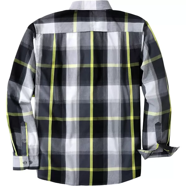 Dubinik®Mens Shirts Long Sleeve Shirts for Men Casual Button Down Vintage Plaid Pocket Soft Mens Button Up Shirts Long Sleeve