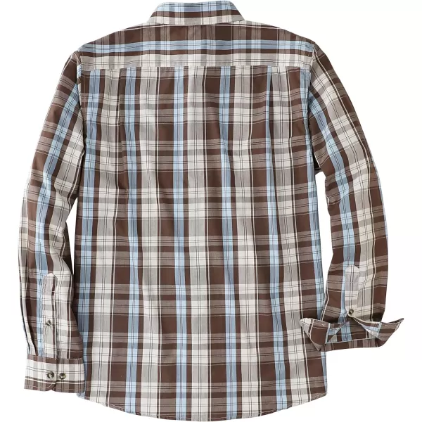 Dubinik®Mens Shirts Long Sleeve Shirts for Men Casual Button Down Vintage Plaid Pocket Soft Mens Button Up Shirts Long Sleeve