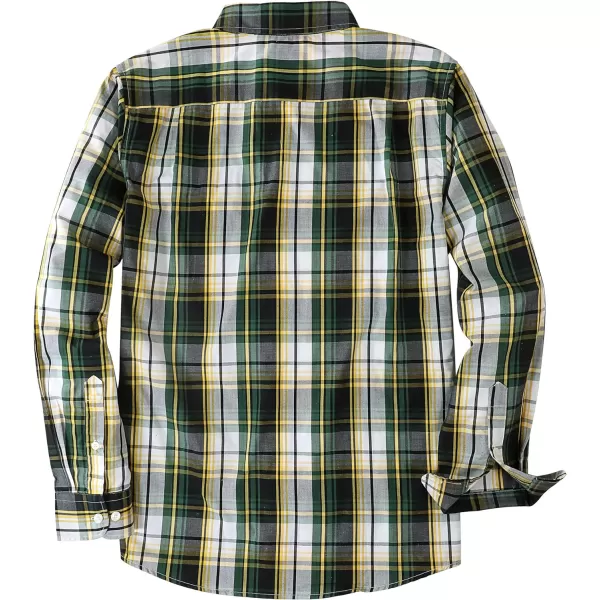 Dubinik®Mens Shirts Long Sleeve Shirts for Men Casual Button Down Vintage Plaid Pocket Soft Mens Button Up Shirts Long Sleeve