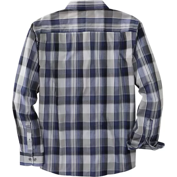 Dubinik®Mens Shirts Long Sleeve Shirts for Men Casual Button Down Vintage Plaid Pocket Soft Mens Button Up Shirts Long Sleeve