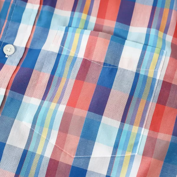 Dubinik®Mens Shirts Long Sleeve Shirts for Men Casual Button Down Vintage Plaid Pocket Soft Mens Button Up Shirts Long Sleeve
