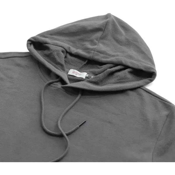 Dubinik®Short Sleeve Hoodie Lightweight Soft Cotton Moisture Wicking Kangaroo Pocket Short Sleeve Hoodie For Men