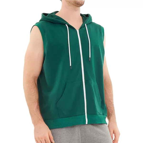 Dubinik®Short Sleeve Hoodie Lightweight Soft Cotton Moisture Wicking Kangaroo Pocket Short Sleeve Hoodie For Men