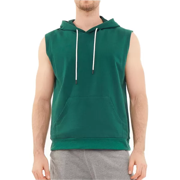 Dubinik®Short Sleeve Hoodie Lightweight Soft Cotton Moisture Wicking Kangaroo Pocket Short Sleeve Hoodie For Men