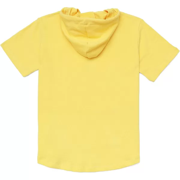 Dubinik®Short Sleeve Hoodie Lightweight Soft Cotton Moisture Wicking Kangaroo Pocket Short Sleeve Hoodie For Men