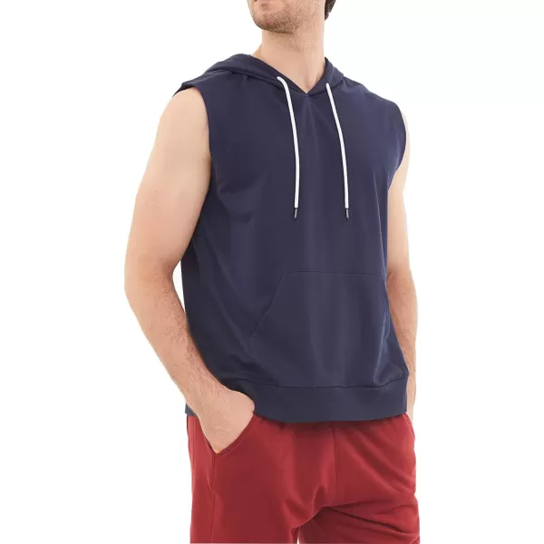 Dubinik®Short Sleeve Hoodie Lightweight Soft Cotton Moisture Wicking Kangaroo Pocket Short Sleeve Hoodie For Men