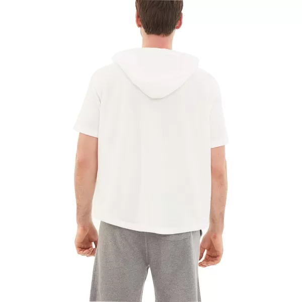 Dubinik®Short Sleeve Hoodie Lightweight Soft Cotton Moisture Wicking Kangaroo Pocket Short Sleeve Hoodie For Men
