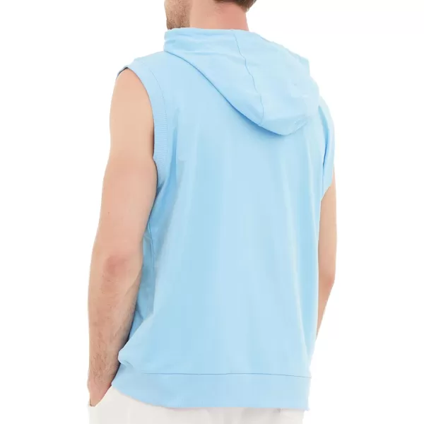 Dubinik®Short Sleeve Hoodie Lightweight Soft Cotton Moisture Wicking Kangaroo Pocket Short Sleeve Hoodie For Men