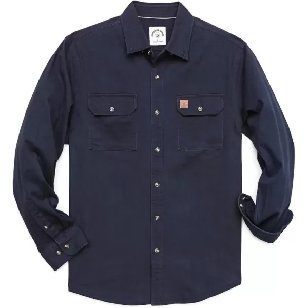 Dubinik® Denim Shirt Men Mens Denim Shirts Long Sleeve Mens Denim Button Down Shirt Cotton Regular Fit Casual Work Shirts