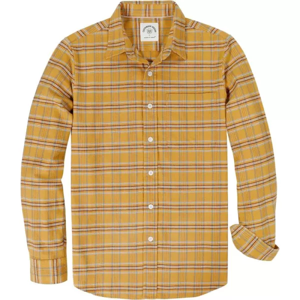 Dubinik® Flannel Shirt for Men Casual Button Down Work Soft All Cotton Lightweight Flannel Mens Plaid Shirts Long Sleeve