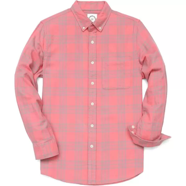 Dubinik® Flannel Shirt for Men Casual Button Down Work Soft All Cotton Lightweight Flannel Mens Plaid Shirts Long Sleeve
