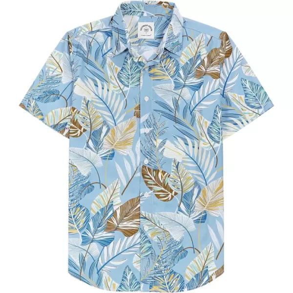 Dubinik® Hawaiian Shirt for Men Tropical Beach Shirt Mens Short Sleeve Button Down Shirts Aloha Shirt Print Casual Cool