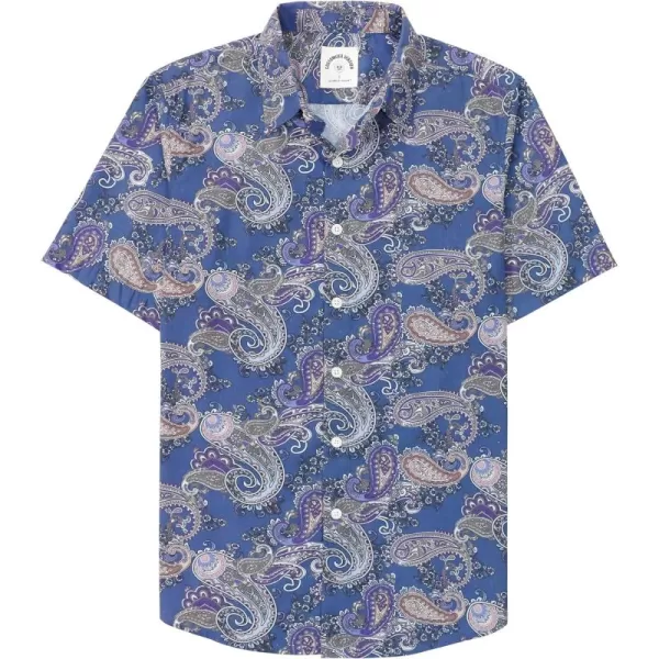 Dubinik® Hawaiian Shirt for Men Tropical Beach Shirt Mens Short Sleeve Button Down Shirts Aloha Shirt Print Casual Cool