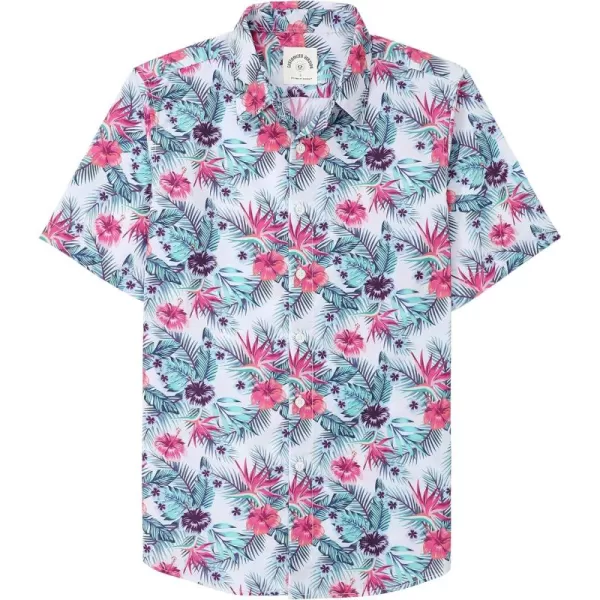 Dubinik® Hawaiian Shirt for Men Tropical Beach Shirt Mens Short Sleeve Button Down Shirts Aloha Shirt Print Casual Cool