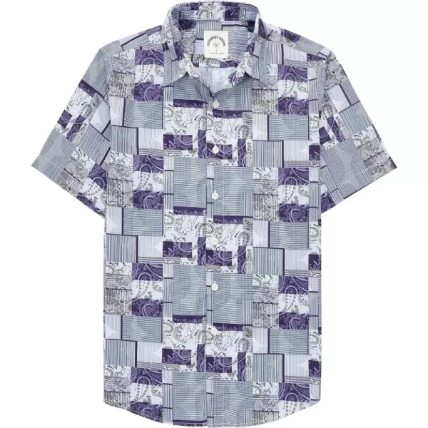 Dubinik® Hawaiian Shirt for Men Tropical Beach Shirt Mens Short Sleeve Button Down Shirts Aloha Shirt Print Casual Cool