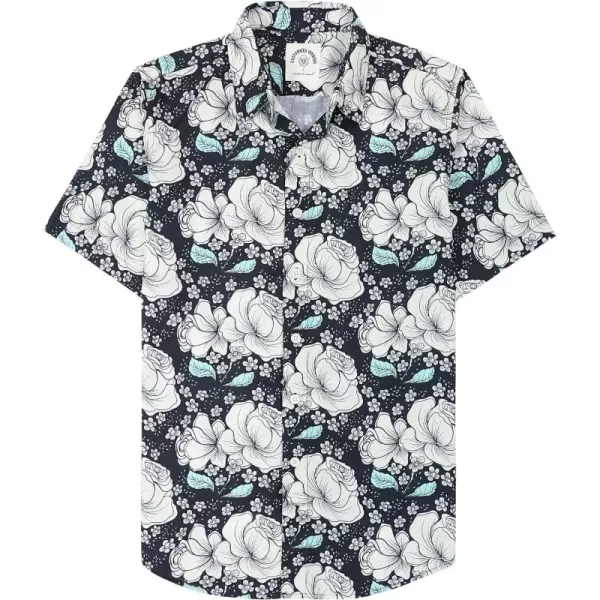Dubinik® Hawaiian Shirt for Men Tropical Beach Shirt Mens Short Sleeve Button Down Shirts Aloha Shirt Print Casual Cool