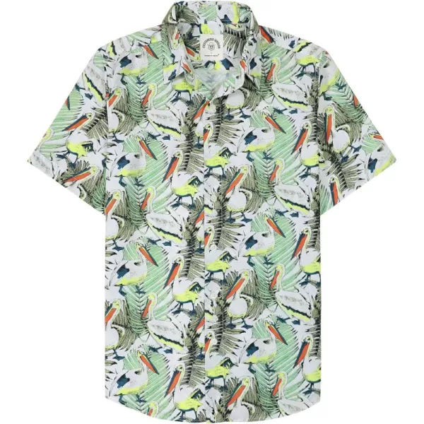 Dubinik® Hawaiian Shirt for Men Tropical Beach Shirt Mens Short Sleeve Button Down Shirts Aloha Shirt Print Casual Cool
