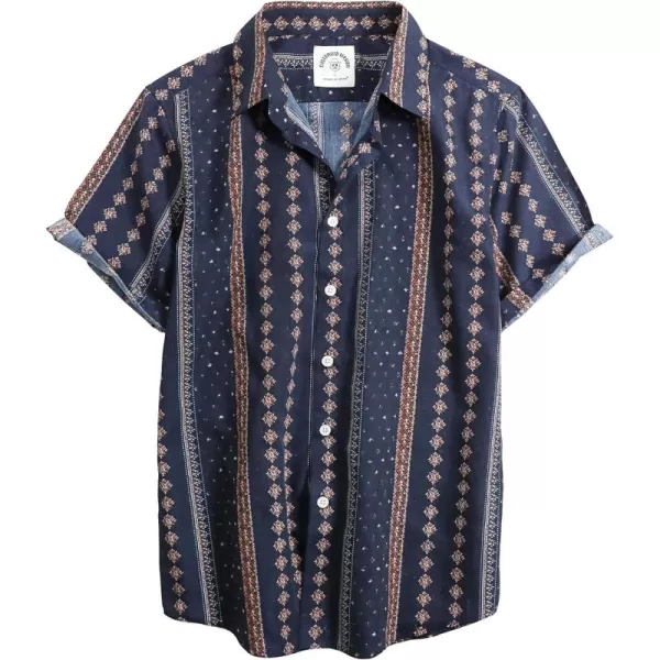 Dubinik® Hawaiian Shirt for Men Tropical Beach Shirt Mens Short Sleeve Button Down Shirts Aloha Shirt Print Casual Cool