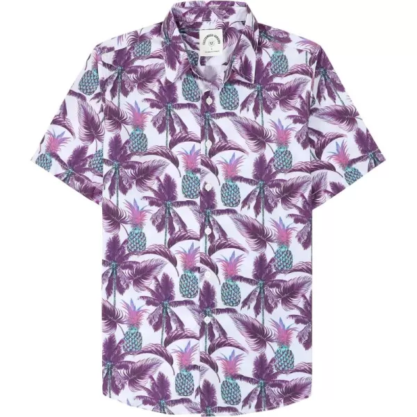 Dubinik® Hawaiian Shirt for Men Tropical Beach Shirt Mens Short Sleeve Button Down Shirts Aloha Shirt Print Casual Cool