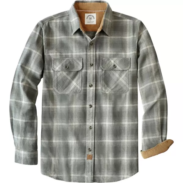 Dubinik® Mens Flannel Shirt Long Sleeve Button Down Plaid All Cotton Soft Brushed Flannel Shirt for Men Utility Casual Shirt
