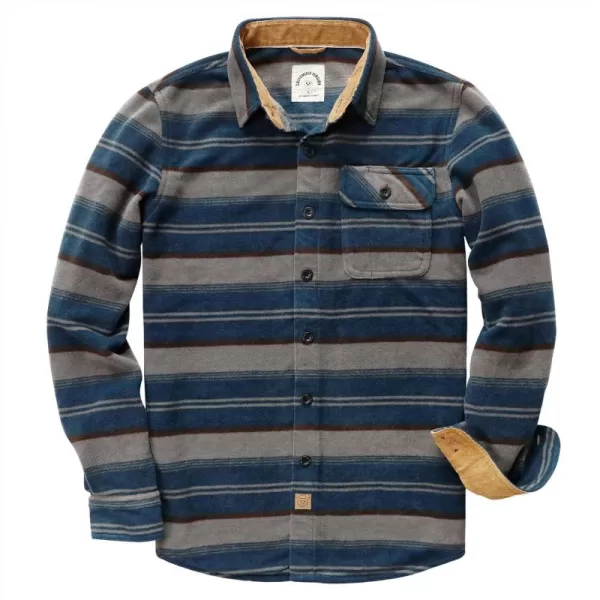 Dubinik® Mens Flannel Shirts Long Sleeve Flannel Shirt for Men Casual Button Down Brushed 100% Cotton Shirt