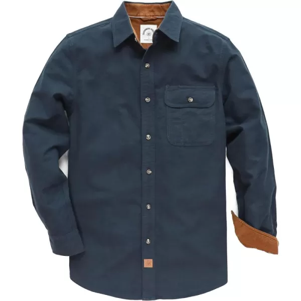 Dubinik® Mens Flannel Shirts Long Sleeve Flannel Shirt for Men Casual Button Down Brushed 100% Cotton Shirt