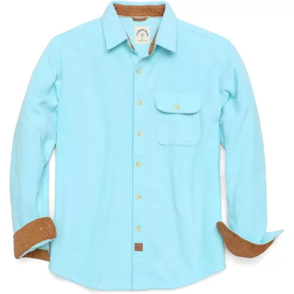 Dubinik® Mens Flannel Shirts Long Sleeve Flannel Shirt for Men Casual Button Down Brushed 100% Cotton Shirt