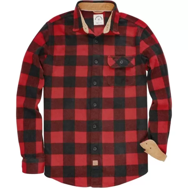 Dubinik® Mens Flannel Shirts Long Sleeve Flannel Shirt for Men Casual Button Down Brushed 100% Cotton Shirt