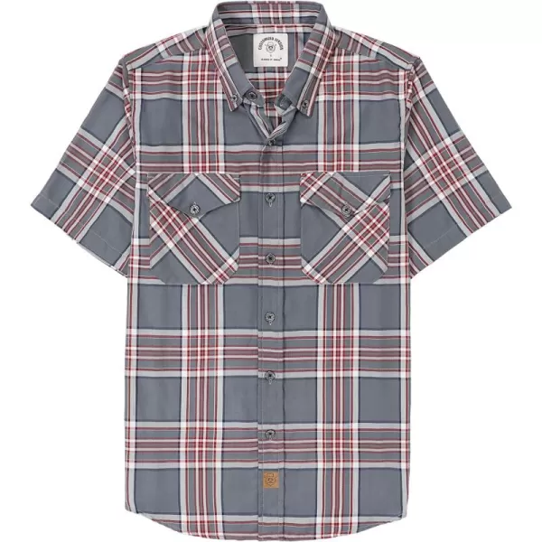 Dubinik® Mens Short Sleeve Button Down Mens Button Up Short Sleeve Two Pockets Soft Vintage Regular Fit Mens Casual Shirts