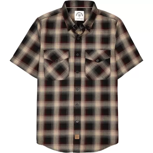 Dubinik® Mens Short Sleeve Button Down Mens Button Up Short Sleeve Two Pockets Soft Vintage Regular Fit Mens Casual Shirts
