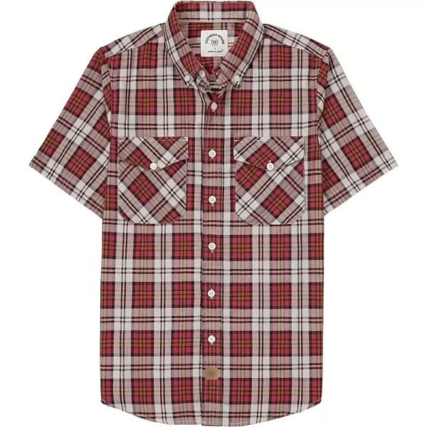 Dubinik® Mens Short Sleeve Button Down Mens Button Up Short Sleeve Two Pockets Soft Vintage Regular Fit Mens Casual Shirts