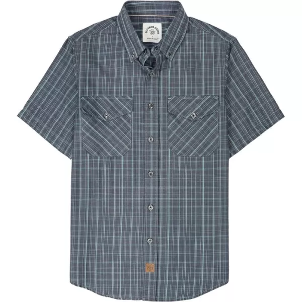 Dubinik® Mens Short Sleeve Button Down Mens Button Up Short Sleeve Two Pockets Soft Vintage Regular Fit Mens Casual Shirts