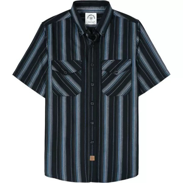 Dubinik® Mens Short Sleeve Button Down Mens Button Up Short Sleeve Two Pockets Soft Vintage Regular Fit Mens Casual Shirts